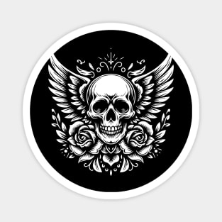 skull with wings Magnet